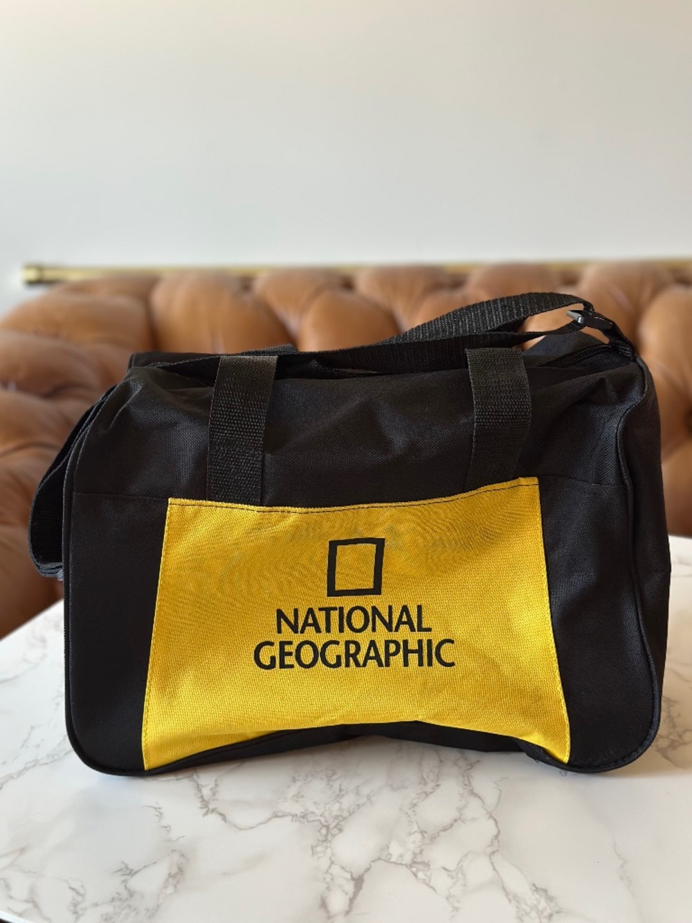 National Geographic · Mini Duffle Bag (yellow/black) 13.75" L x 8.25" W x 10" H
